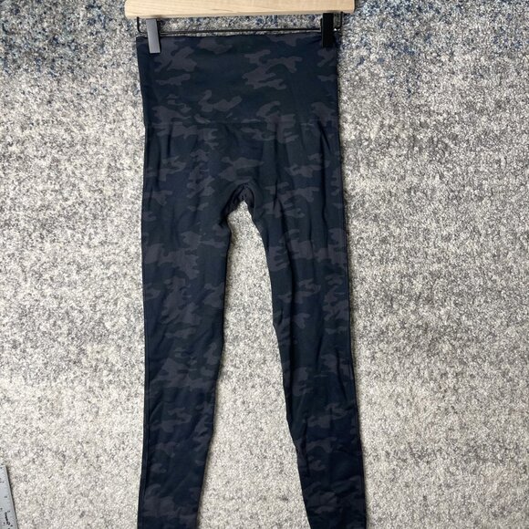 Spanx Pants - Spanx Leggings Womens Medium Black Camo Seamless High Rise Activewear‎ Yoga